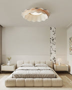 Mylirira Plafonnier en Laiton Tissu Vague Élégance Premium - Neutralighting