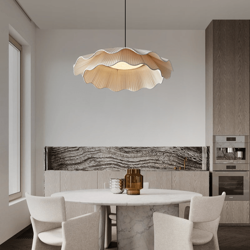 Ellorel Lampe Suspendue en Tissu Wave Brass - Neutralighting