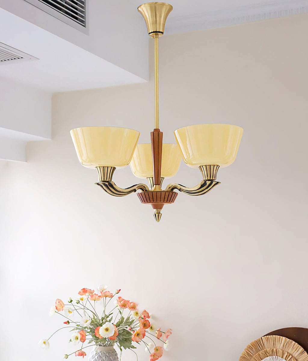 Lustra Chandelier Vintage à Abat-jour Évasé - Neutralighting