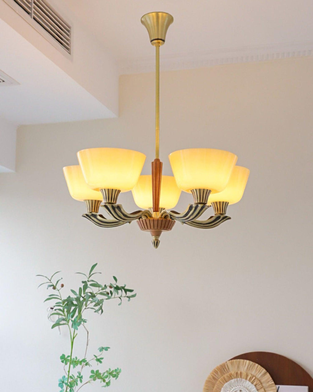 Lustra Chandelier Vintage à Abat-jour Évasé - Neutralighting