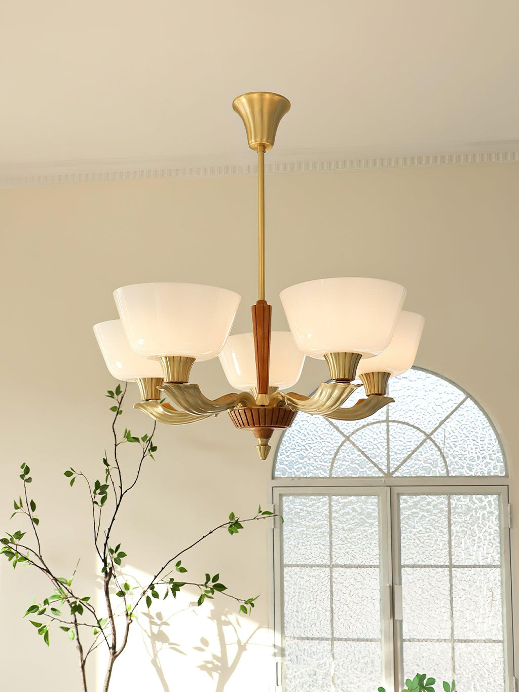 Lustra Chandelier Vintage à Abat-jour Évasé - Neutralighting