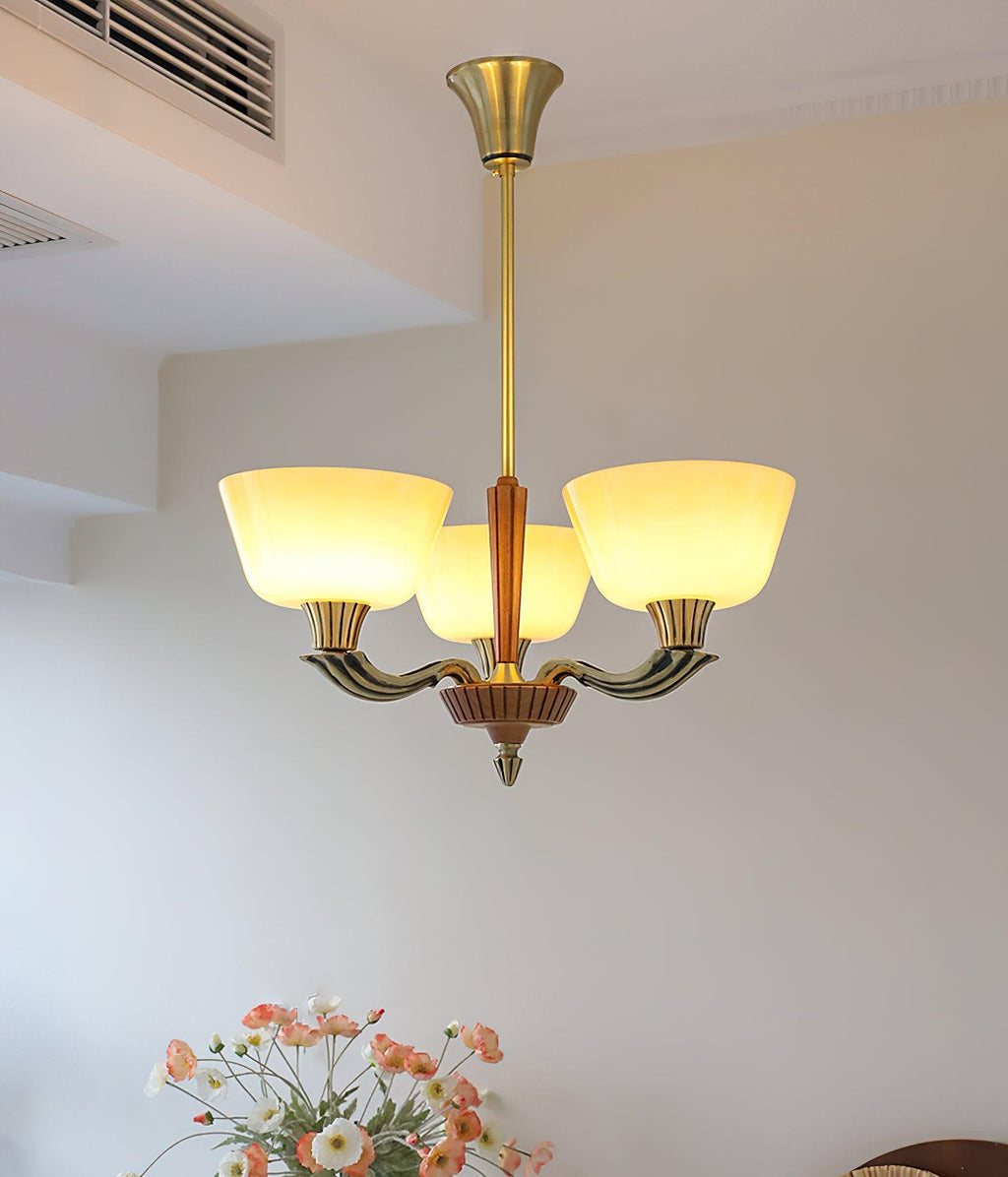 Lustra Chandelier Vintage à Abat-jour Évasé - Neutralighting