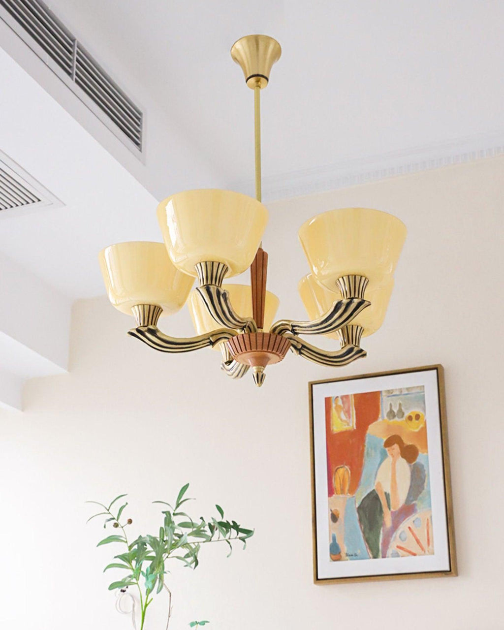 Lustra Chandelier Vintage à Abat-jour Évasé - Neutralighting