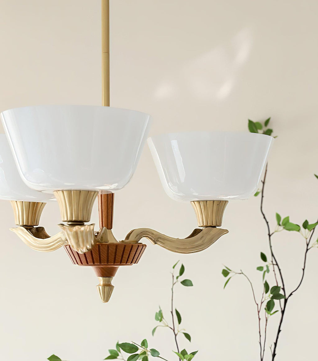 Lustra Chandelier Vintage à Abat-jour Évasé - Neutralighting