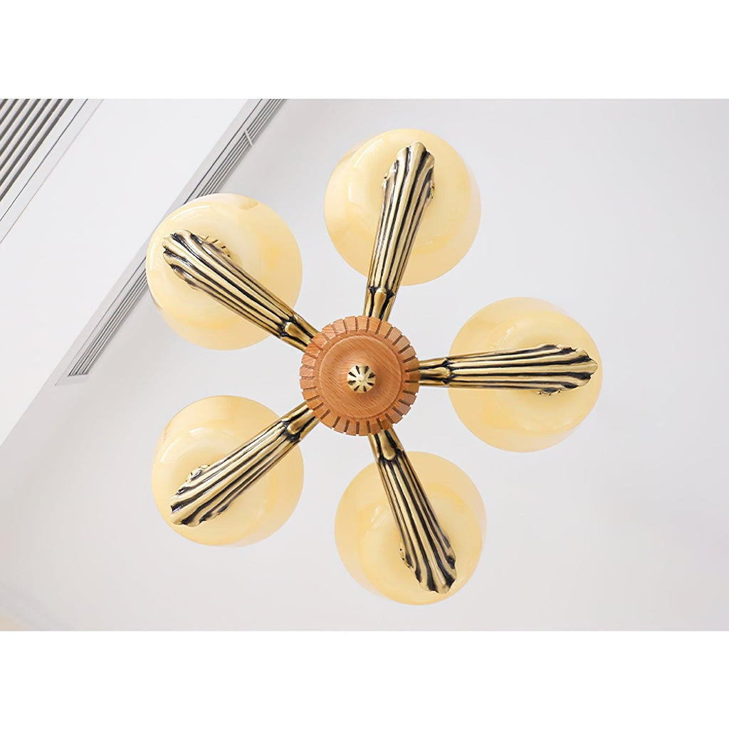 Lustra Chandelier Vintage à Abat-jour Évasé - Neutralighting