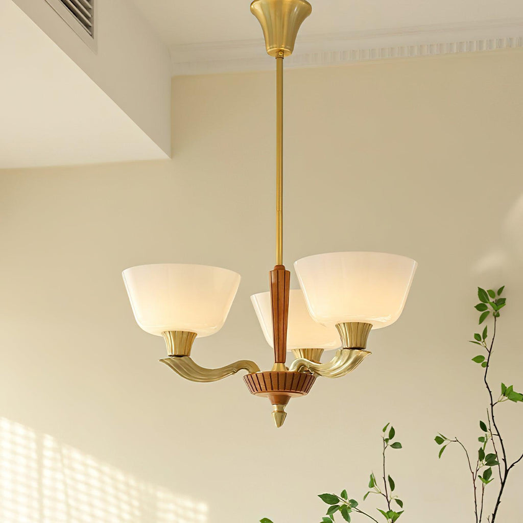 Lustra Chandelier Vintage à Abat-jour Évasé - Neutralighting