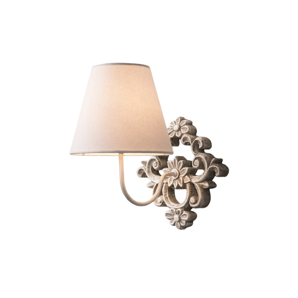 Alvuvys Moderne Prime Élégance Tissu Métal Applique Murale - Neutralighting