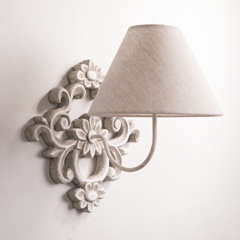 Alvuvys Moderne Prime Élégance Tissu Métal Applique Murale - Neutralighting