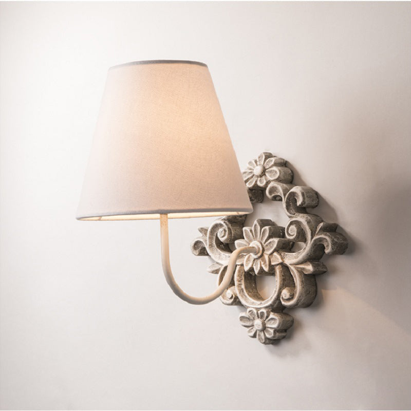 Alvuvys Moderne Prime Élégance Tissu Métal Applique Murale - Neutralighting