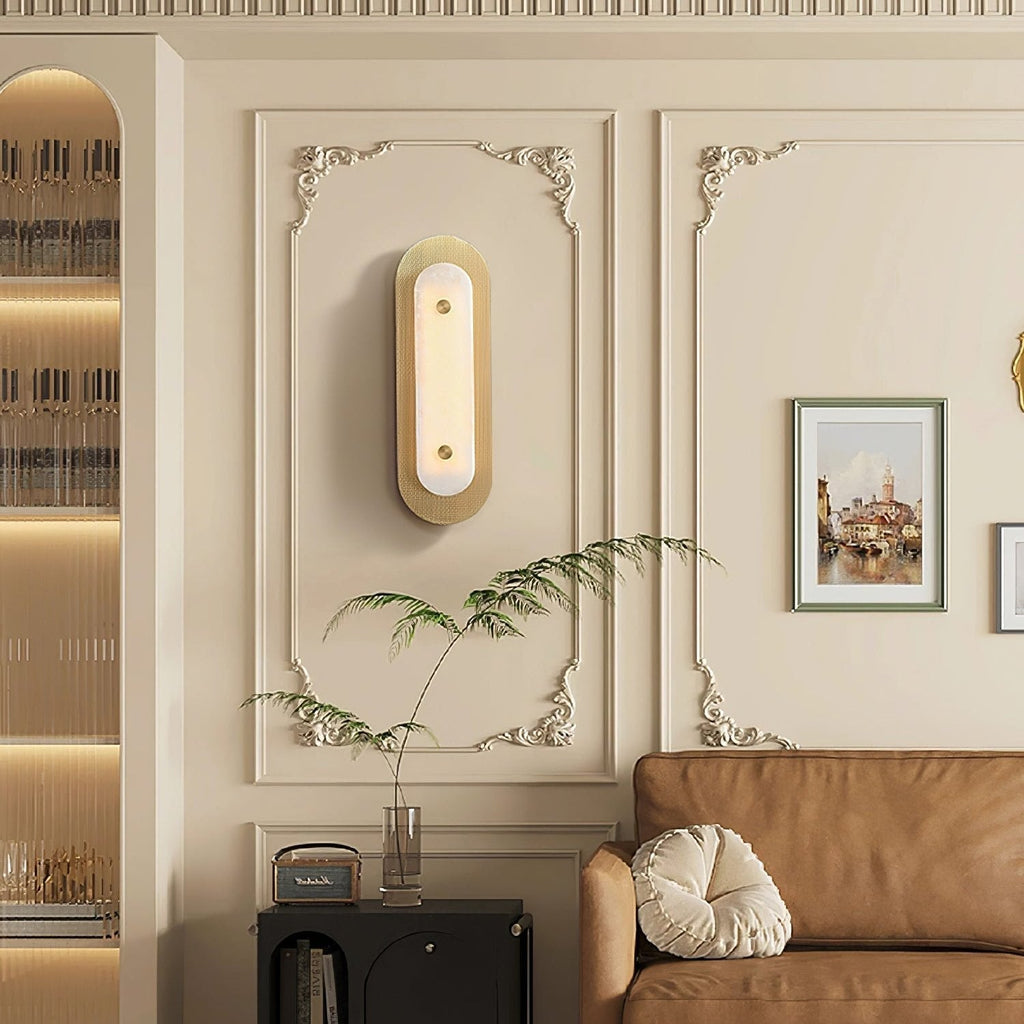 Celaeeth Applique Murale Ovale en Albâtre - Neutralighting