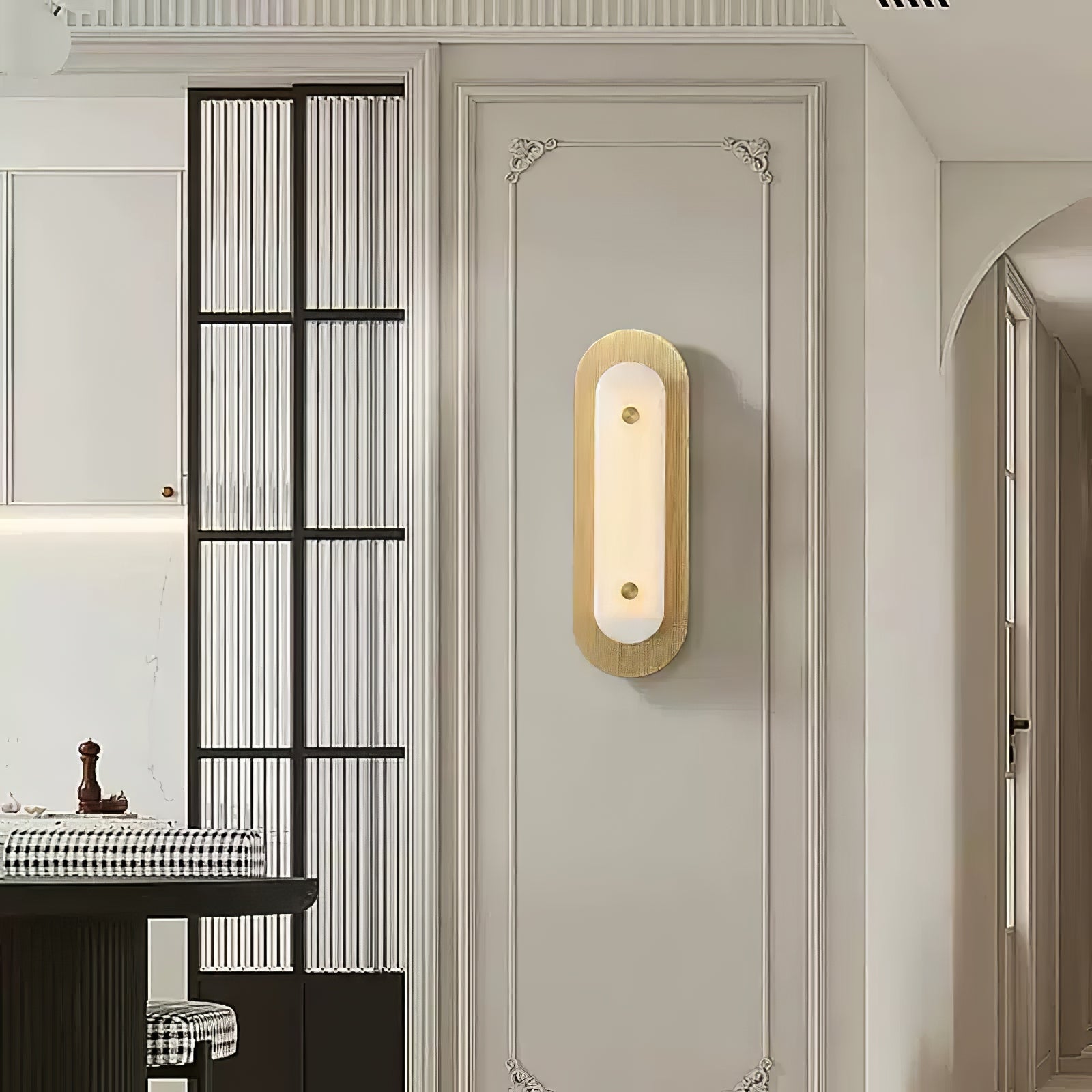 Celaeeth Applique Murale Ovale en Albâtre - Neutralighting
