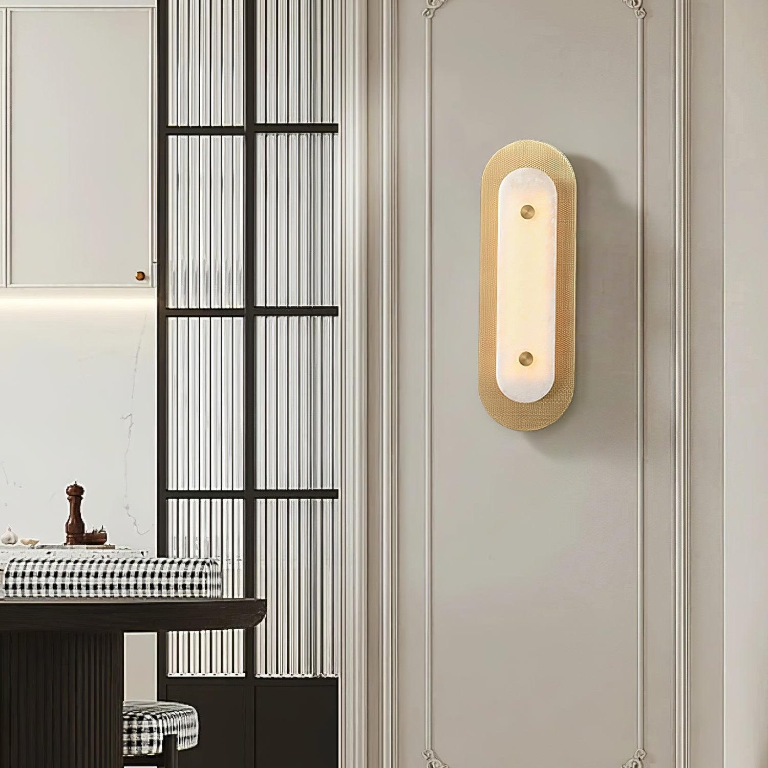 Celaeeth Applique Murale Ovale en Albâtre - Neutralighting