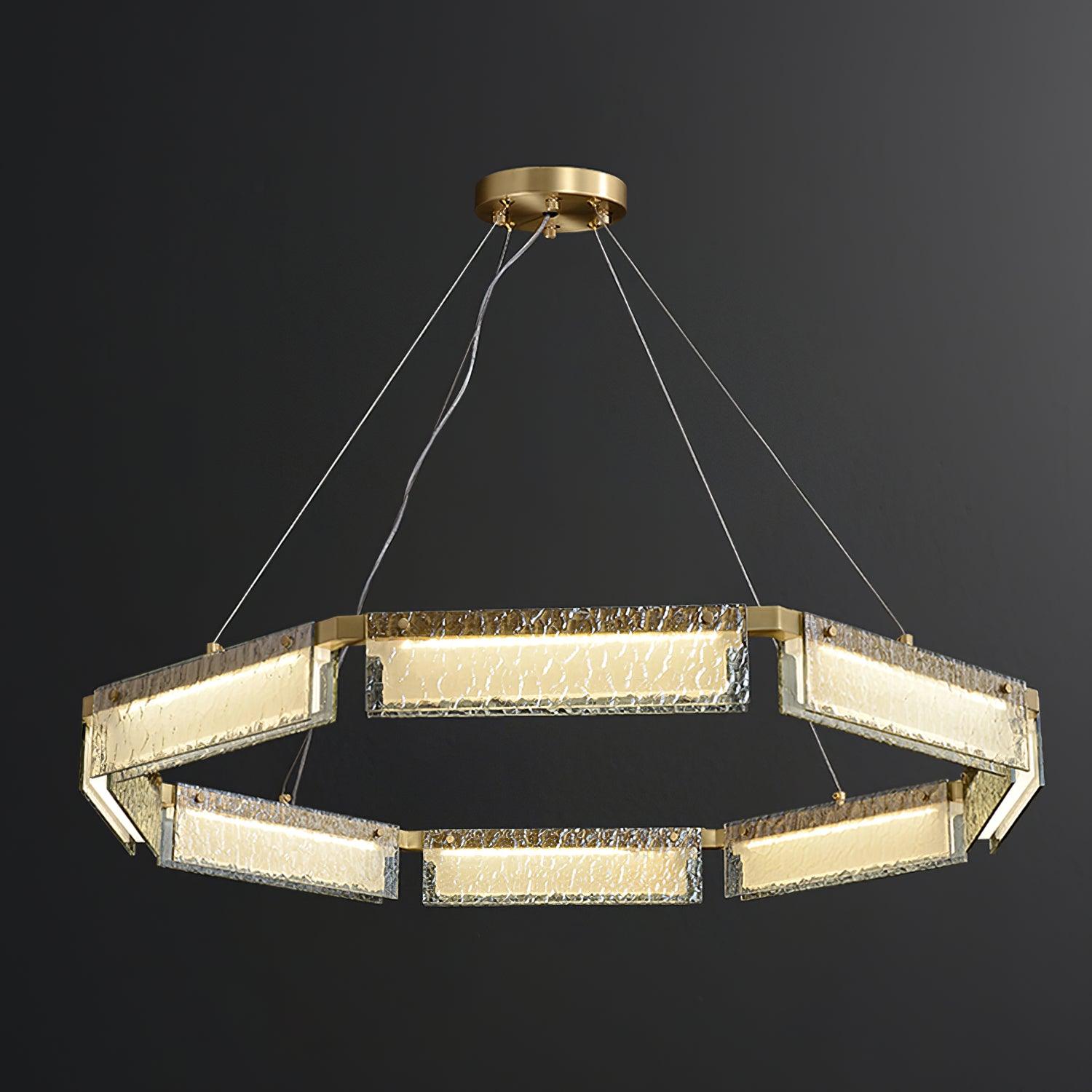 Hexa Lustre en Verre De Luxe - Neutralighting