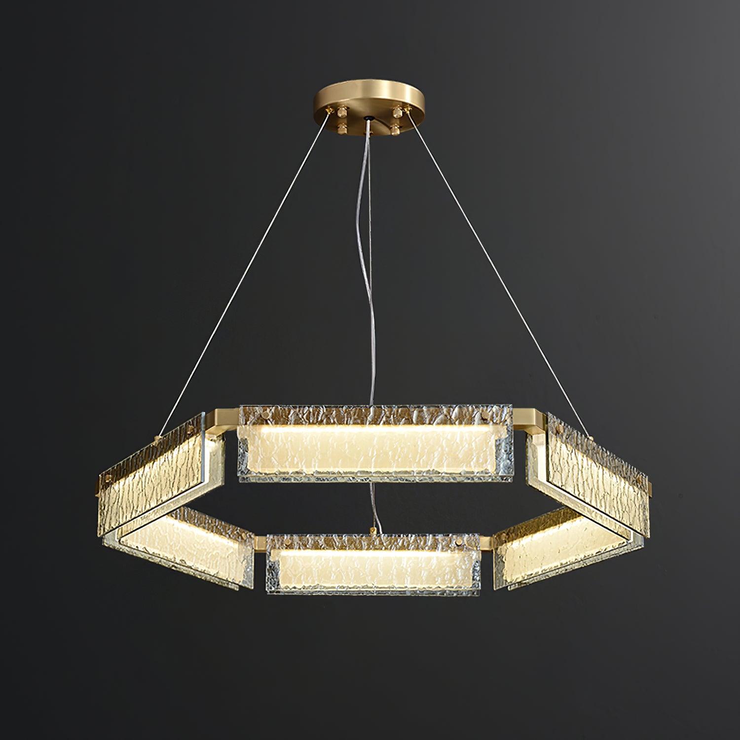 Hexa Lustre en Verre De Luxe - Neutralighting