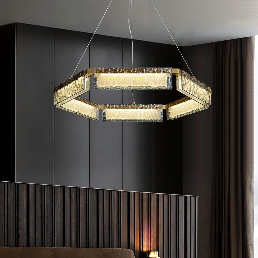 Hexa Lustre en Verre De Luxe - Neutralighting