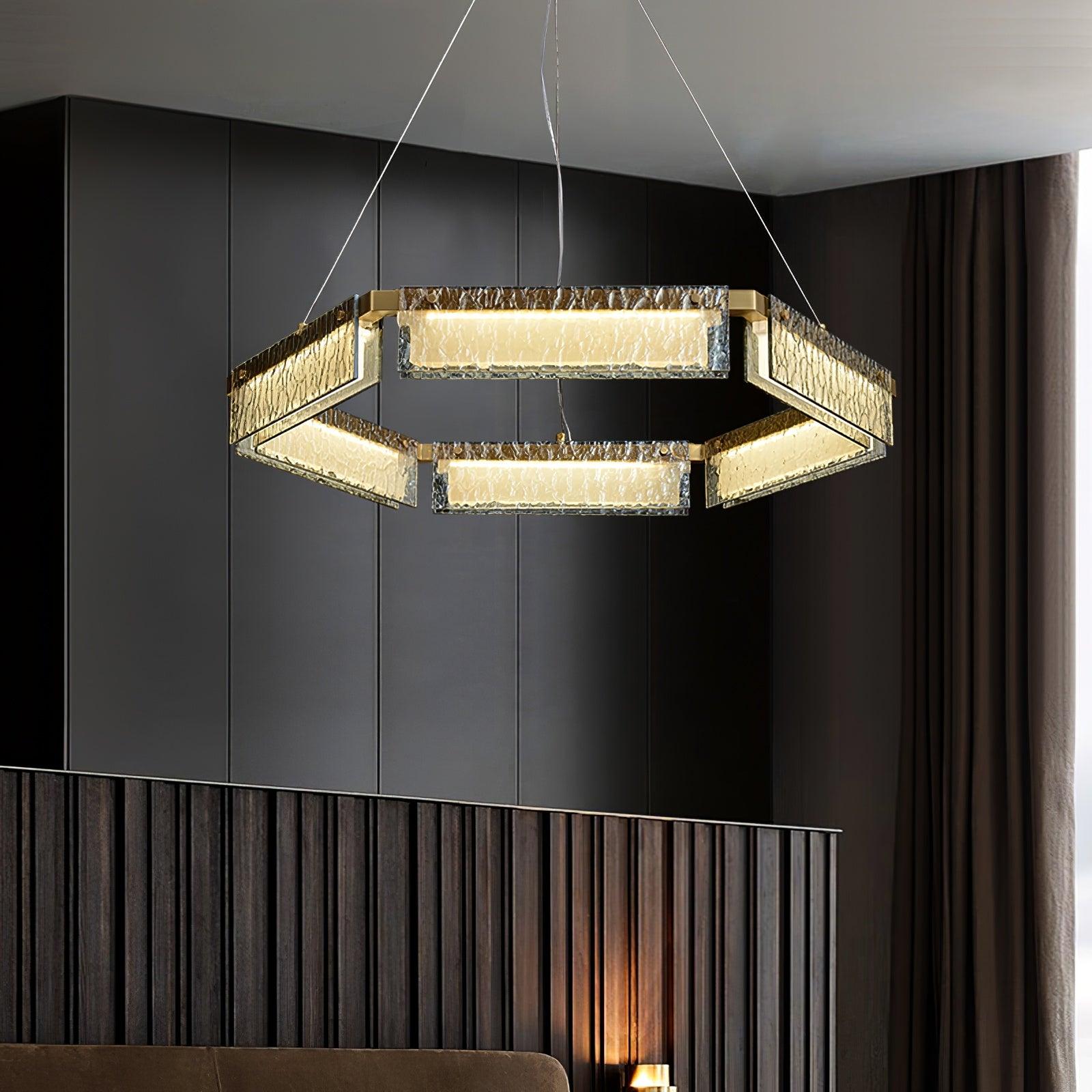 Hexa Lustre en Verre De Luxe - Neutralighting