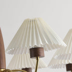Lustra Chandelier Élégant en Noyer et Laiton - Neutralighting