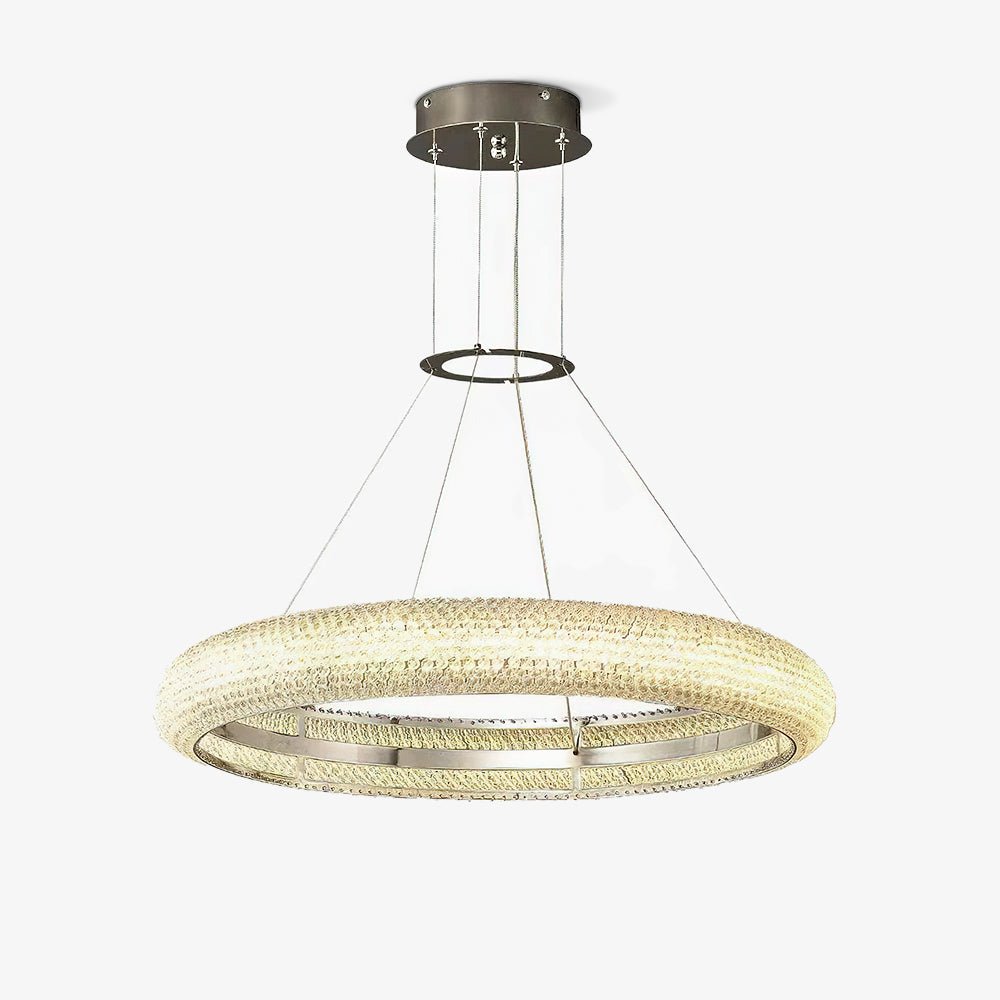 Vazorora Moderne Minimaliste Anneau Crystal Lustre - Neutralighting