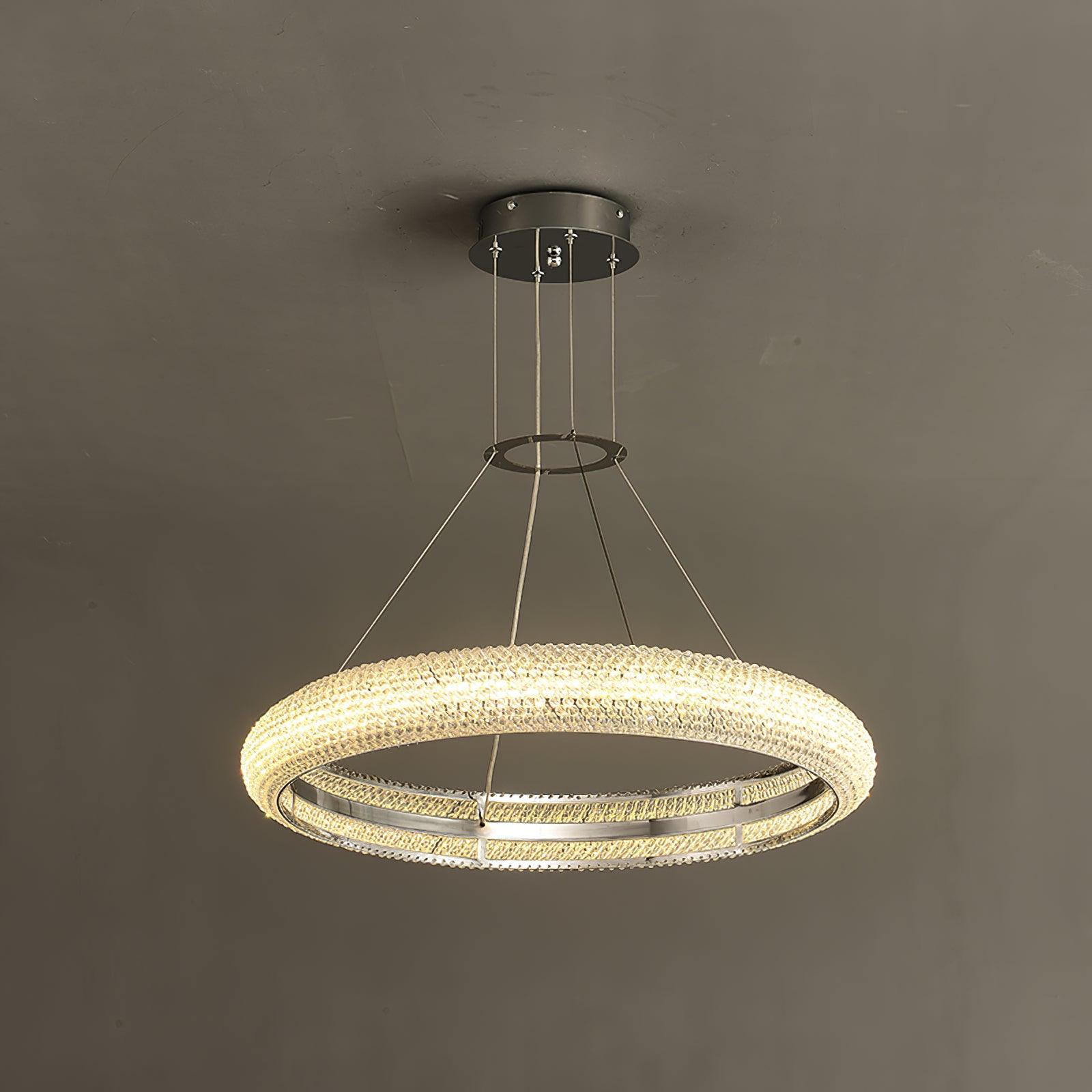 Vazorora Moderne Minimaliste Anneau Crystal Lustre - Neutralighting