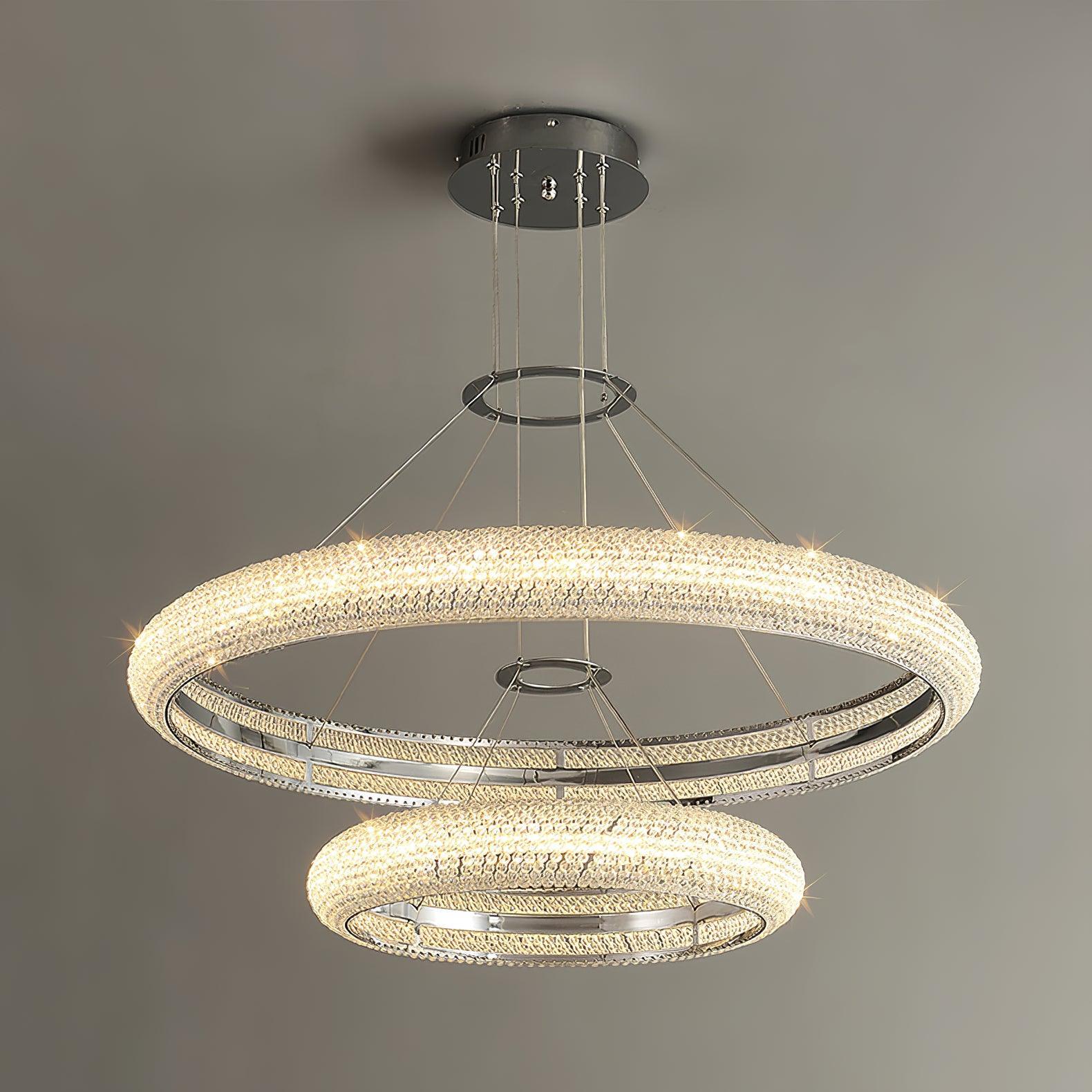 Vazorora Moderne Minimaliste Anneau Crystal Lustre - Neutralighting