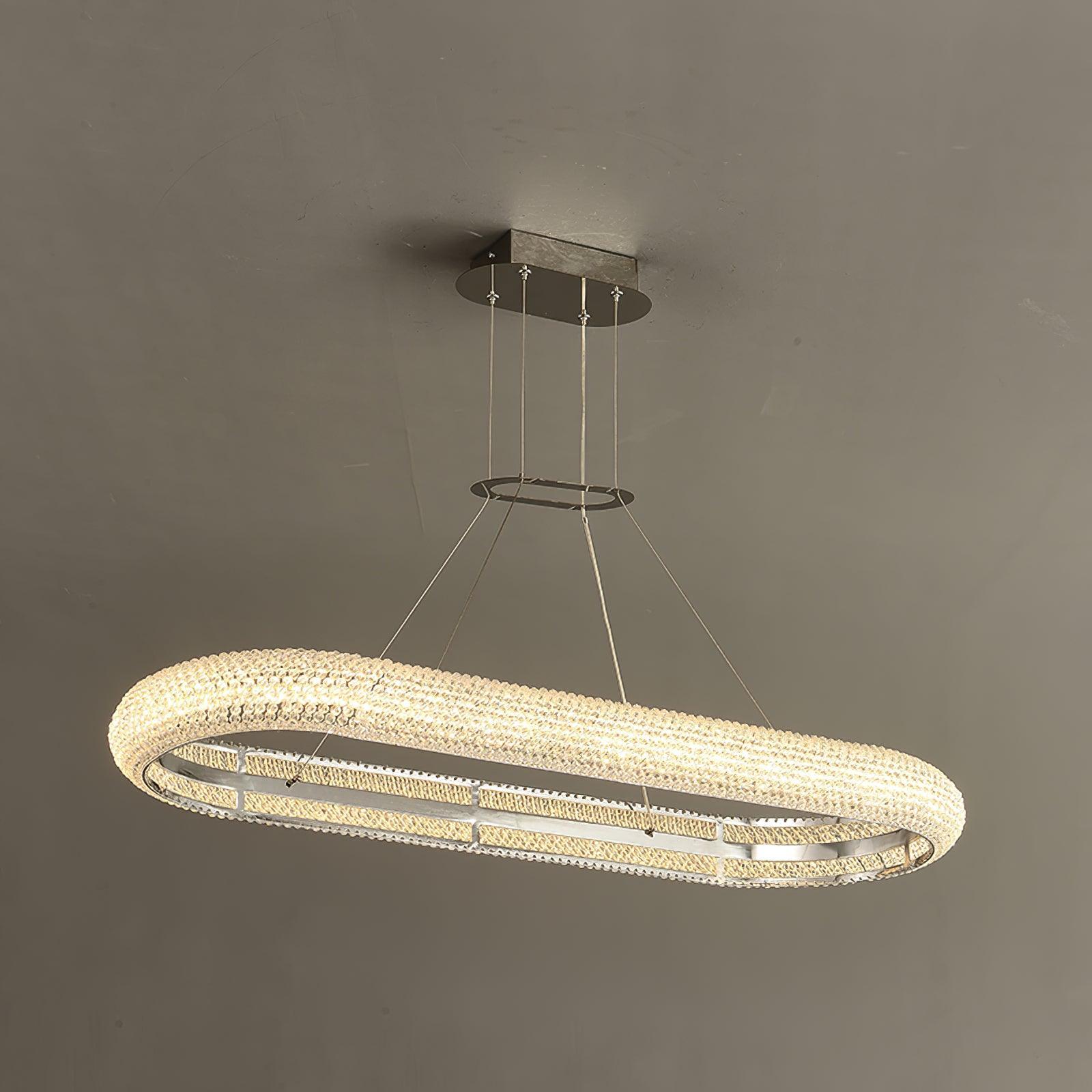 Vazorora Moderne Minimaliste Anneau Crystal Lustre - Neutralighting