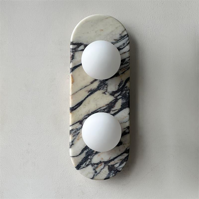 Utheisra Applique Murale Élégance Verre Marbre - Neutralighting