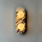 Utheisra Applique Murale Élégance Verre Marbre - Neutralighting