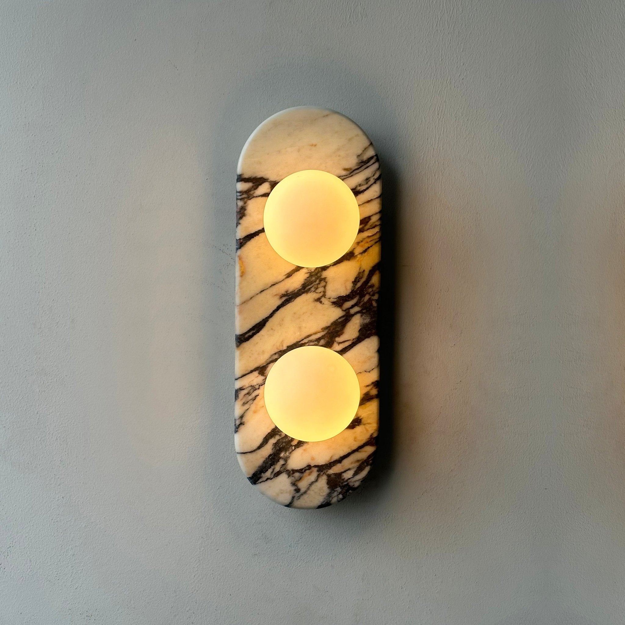 Utheisra Applique Murale Élégance Verre Marbre - Neutralighting