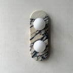 Utheisra Applique Murale Élégance Verre Marbre - Neutralighting