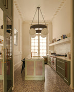 Asterios Lustre Anneau Noir Abat-jours Sphériques - Neutralighting