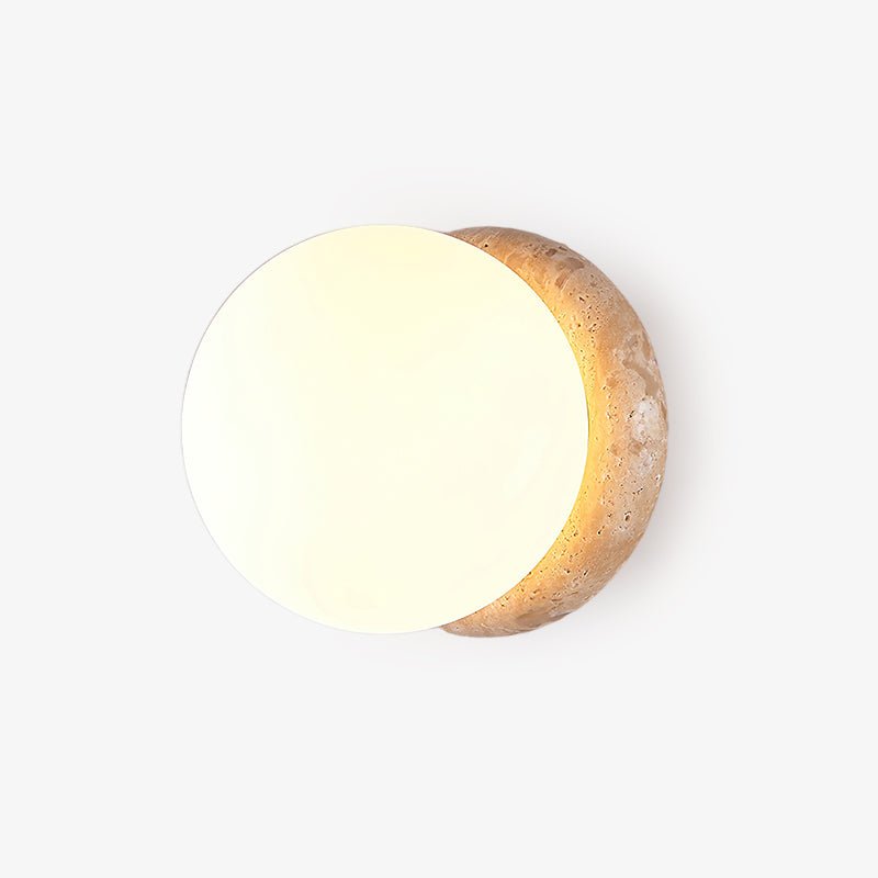 Caliror Ronde-Plaque Travertin Luminaire Mural - Neutralighting