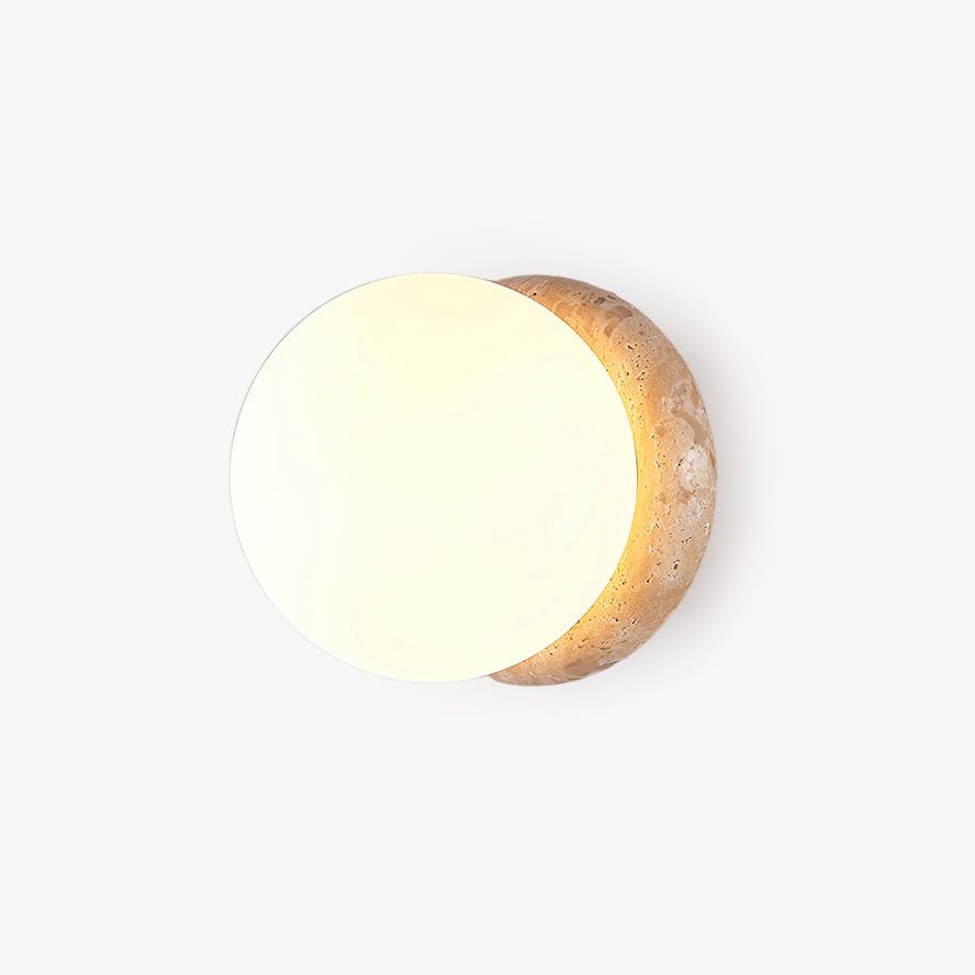 Caliror Ronde-Plaque Travertin Luminaire Mural - Neutralighting