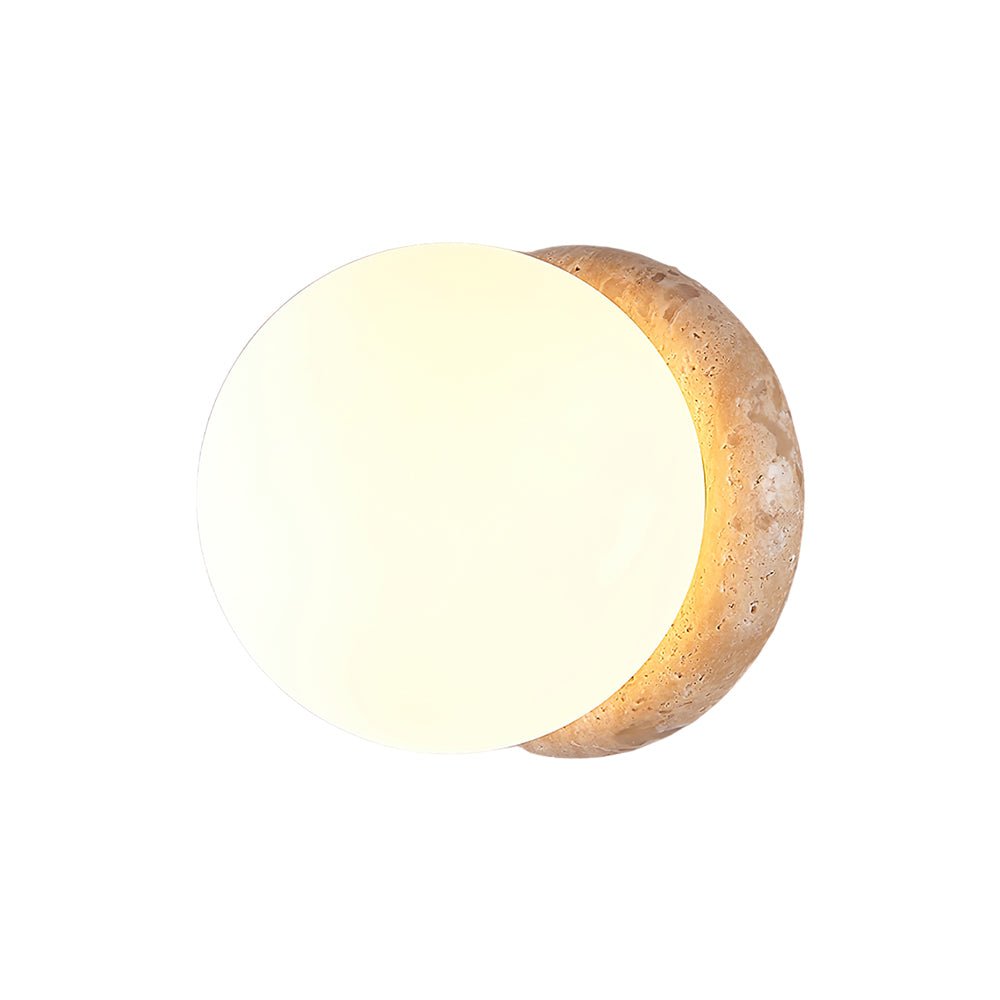 Caliror Ronde-Plaque Travertin Luminaire Mural - Neutralighting