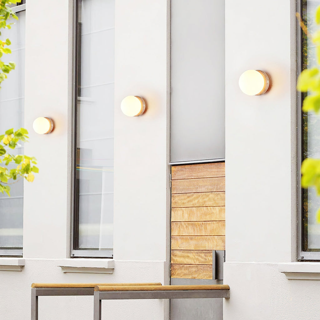 Caliror Ronde-Plaque Travertin Luminaire Mural - Neutralighting