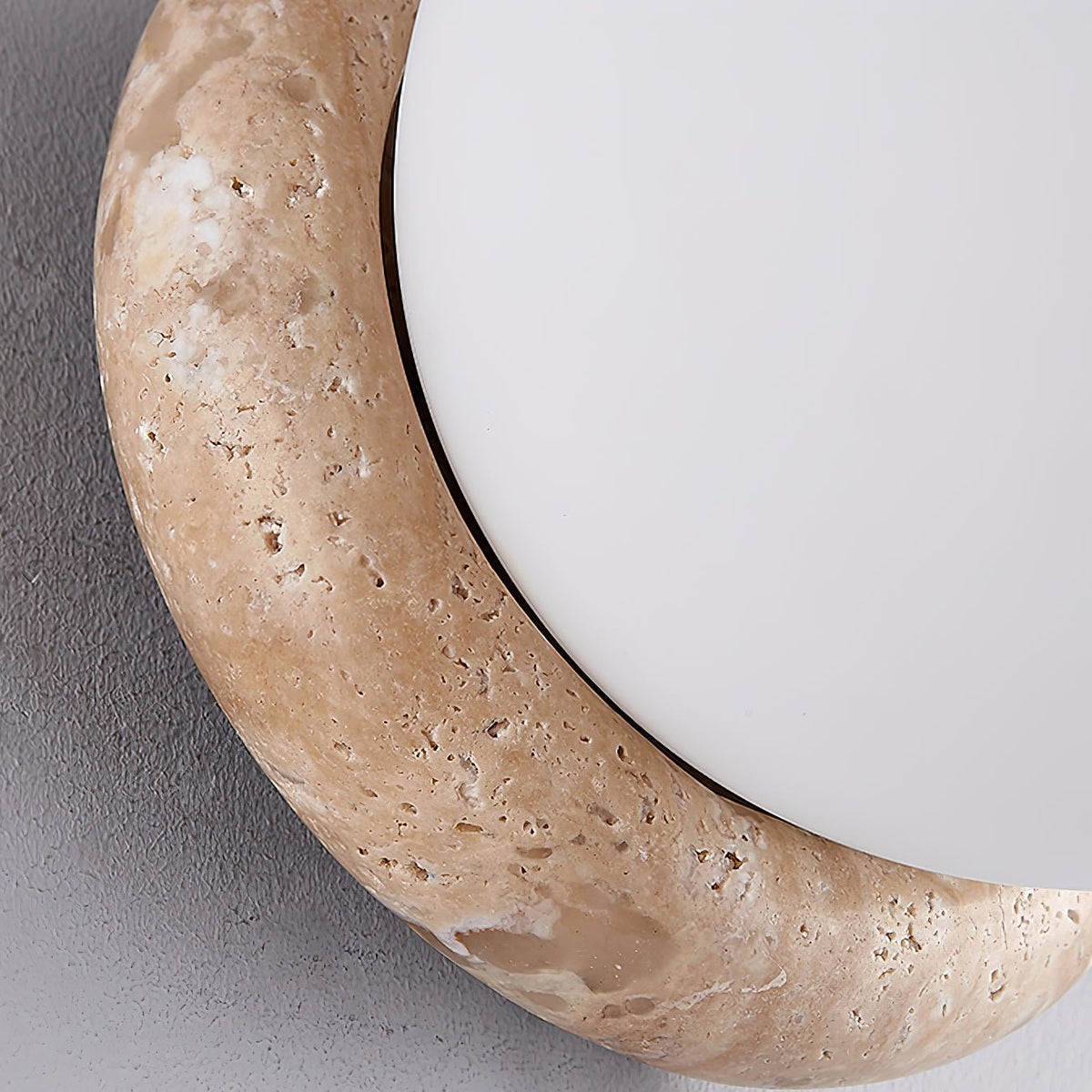 Caliror Ronde-Plaque Travertin Luminaire Mural - Neutralighting