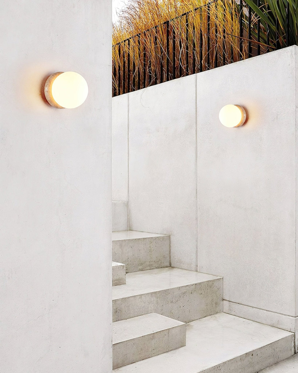 Caliror Ronde-Plaque Travertin Luminaire Mural - Neutralighting