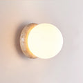 Blikuvys Moderne Minimaliste Travertin Verre Applique Murale - Neutralighting