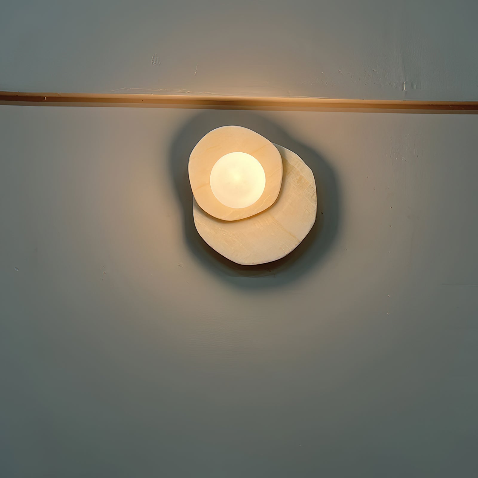 Astr Moderne Minimaliste Unique Pierre Verre Applique Murale - Neutralighting