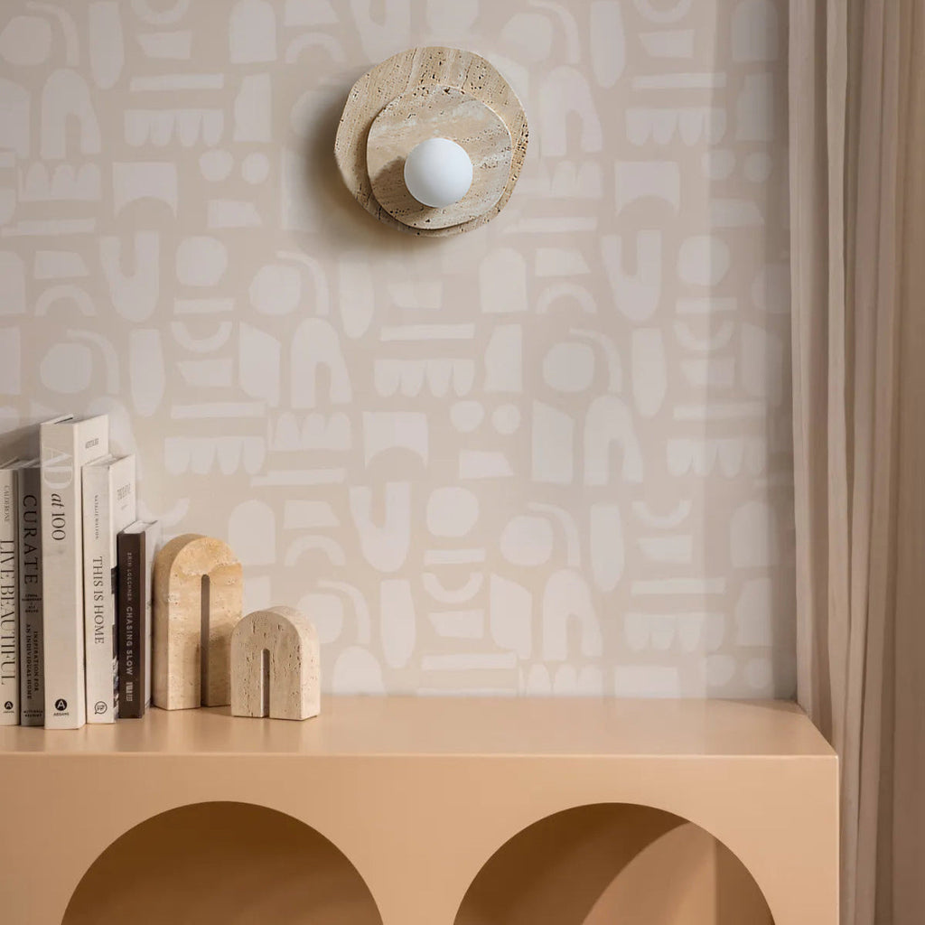 Astr Moderne Minimaliste Unique Pierre Verre Applique Murale - Neutralighting