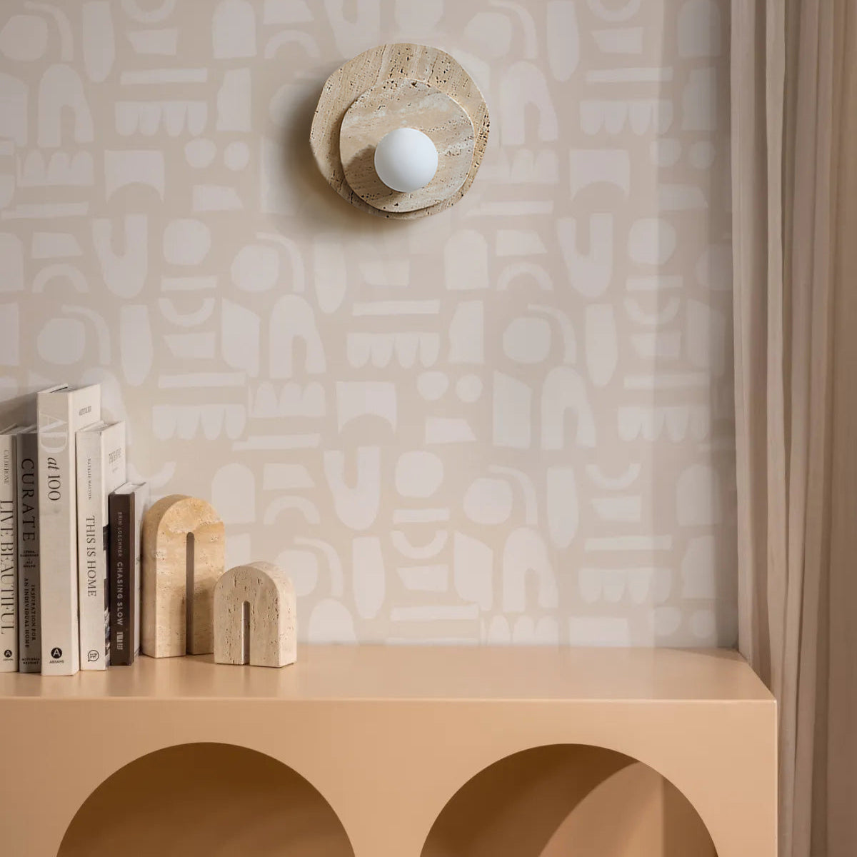 Astr Moderne Minimaliste Unique Pierre Verre Applique Murale - Neutralighting