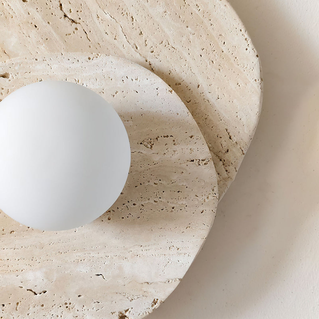 Astr Moderne Minimaliste Unique Pierre Verre Applique Murale - Neutralighting