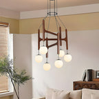 Terra Lustre Géométrique en Bois - Neutralighting