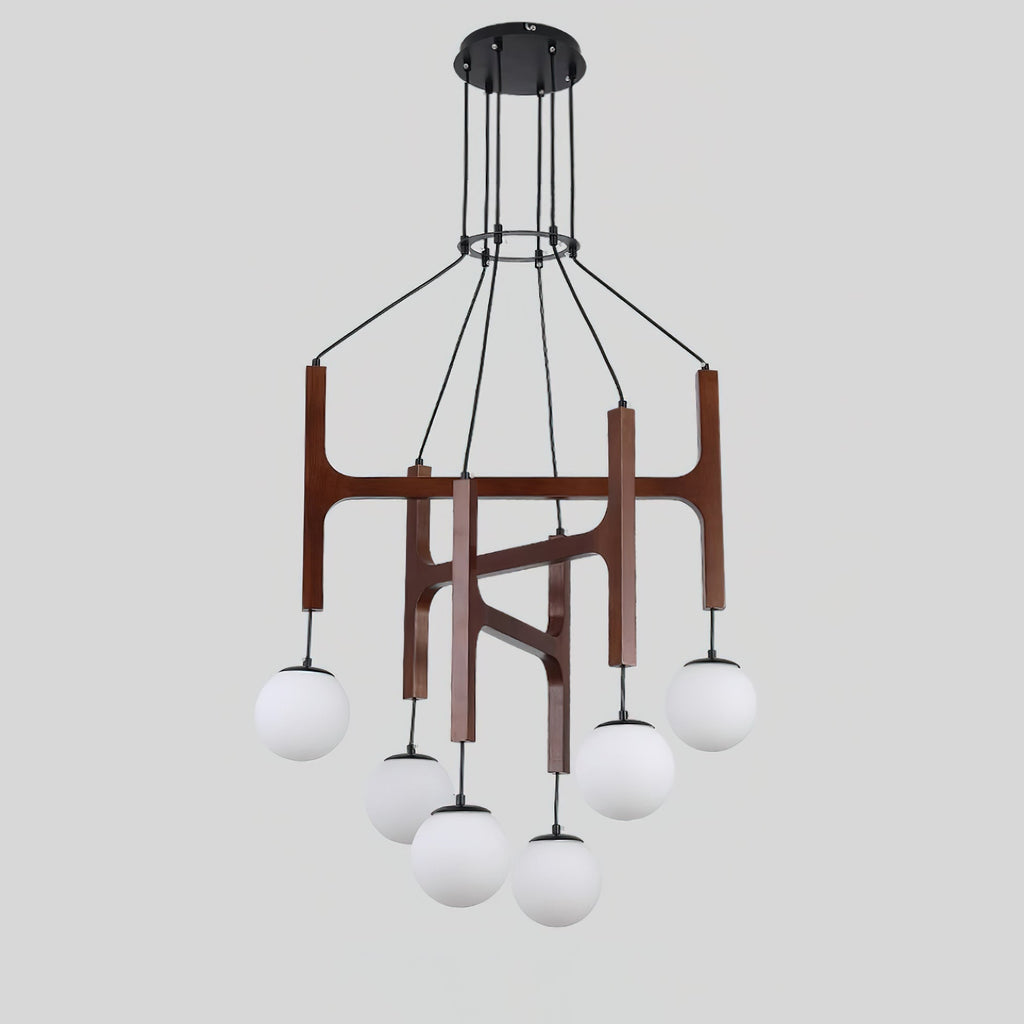 Terra Lustre Géométrique en Bois - Neutralighting