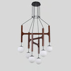 Terra Lustre Géométrique en Bois - Neutralighting