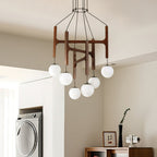 Terra Lustre Géométrique en Bois - Neutralighting