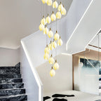 Caphayra Chandelier en Céramique Florale et Laiton - Neutralighting