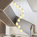 Caphayra Chandelier en Céramique Florale et Laiton - Neutralighting