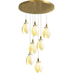 Caphayra Chandelier en Céramique Florale et Laiton - Neutralighting