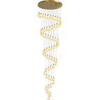 Caphayra Chandelier en Céramique Florale et Laiton - Neutralighting