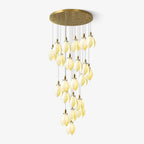 Caphayra Chandelier en Céramique Florale et Laiton - Neutralighting
